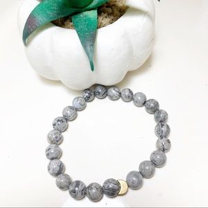 🎋Grey Map Jasper “ENERGIZE” Bracelet
